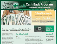 Tablet Screenshot of powersaverrewards.com